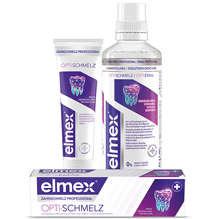 Komplette Produktlinie von Elmex